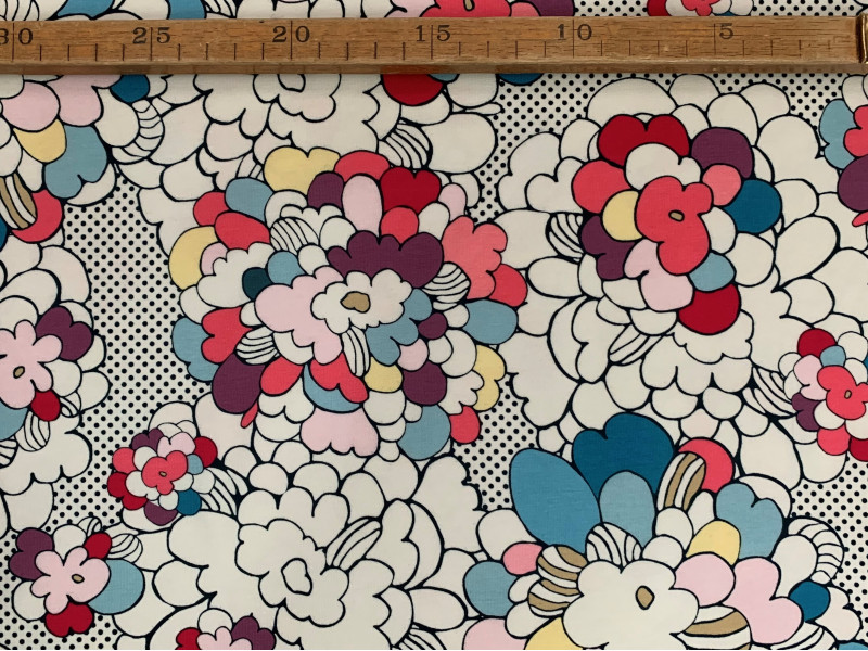 Blomster grafik - "Art Gallery Fabrics" bomuldsjersey
