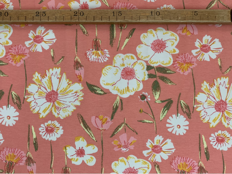 Blomster mark - "Art Gallery Fabrics" bomuldsjersey