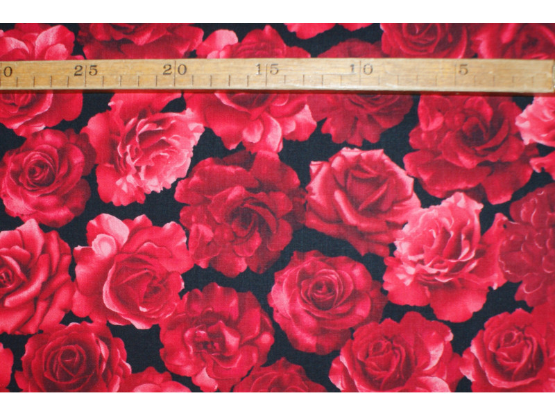Patchwork - Røde Roser