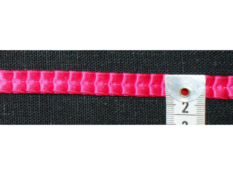 Plisse'bånd- Pink satin plissébånd 